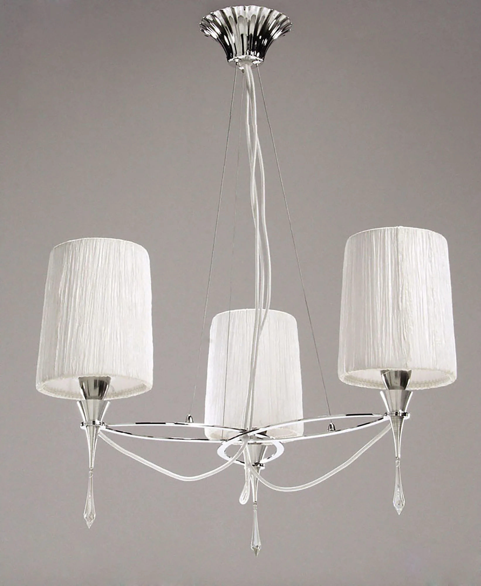 Lucca Crystal Ceiling Lights Mantra Shaded Crystal Fittings